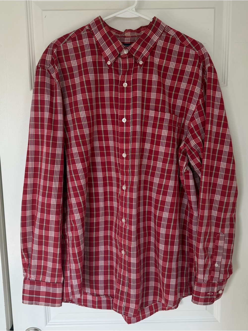 Saddlebred Men's Red Plaid Button-Down Shirt